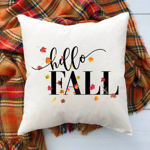 Throw Pillow- Hello, Fall!